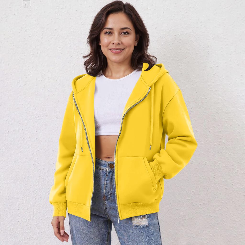 Women's Off Shoulder Zipper Hoodie Sweatshirt Fashion Clothing Casual Jacket