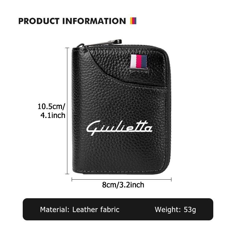 Car Stickers For Alfa Romeo Car Men Women Wallet Multi-functional Coin Cash Storage Bag Card Clip Protector Cover For Alfa Romeo
