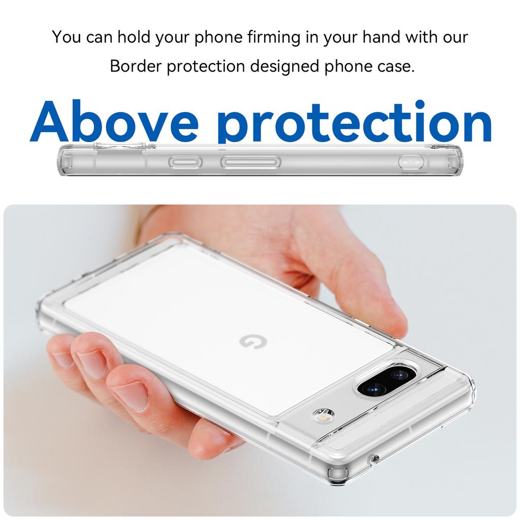 Candy Color Clear Case For Google Pixel 7A Cover Pixel 7A Coque Hard PC Soft Translucent Flexible TPU Fundas Google Pixel 7A