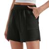 Women's Loose Fit Casual Athletic Shorts Elastic Waistband Side Pockets Lightweight Breathable Fabric Suitable for Outdoor Activities