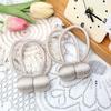 2pcs/pair Magnetic Curtain Tiebacks Earphone Design Curtain Holdbacks Living Room Bathroom Shower Curtain Accessories