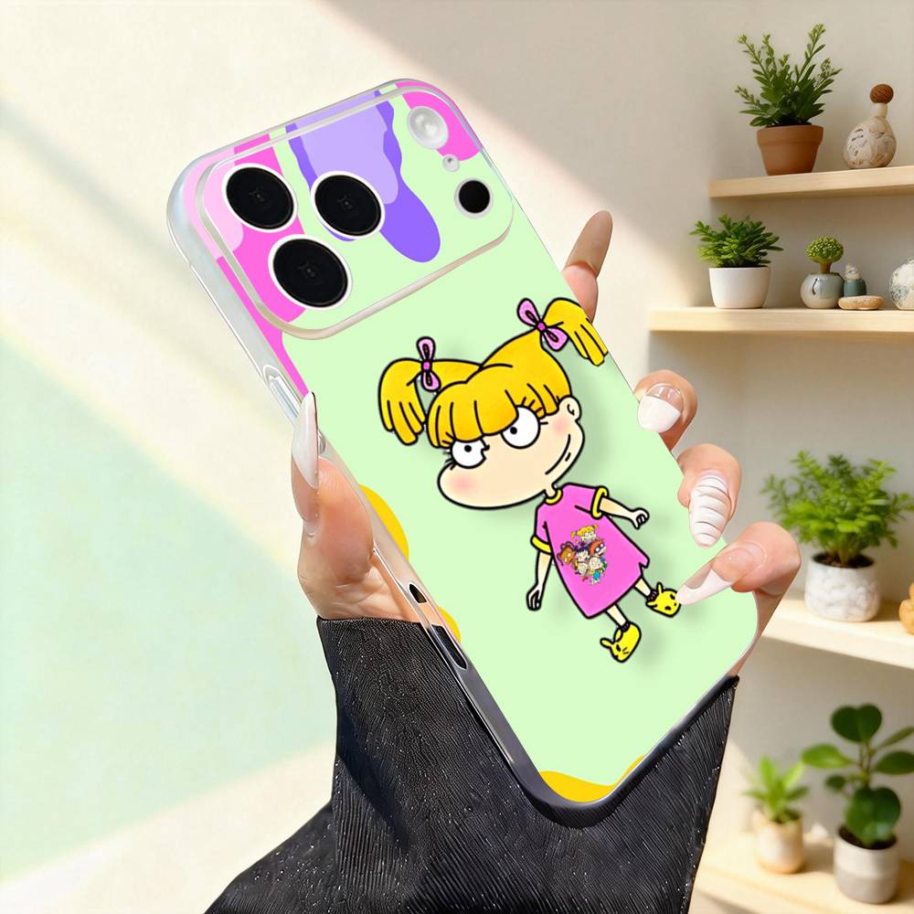 R-Rugrat Chuckie A-AngelicaS For iPhone 11,12,13,14,15,16,17,Pro,Max,Plus,Mini,SE4,E Phone Case Magnetic For Magsafe Wireless