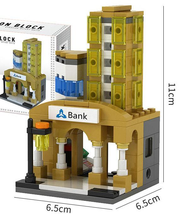 House Building Blocks Mini City Store Street View Snack Street Children'S Toys Boys And Girls Gifts Compatible With