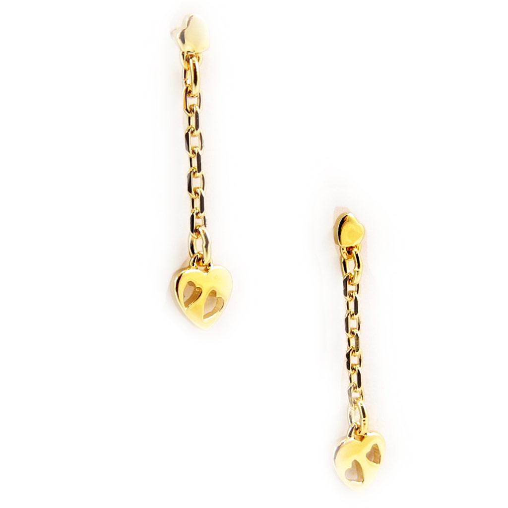 Altesse [G2289] - Gold Plated 'Love' Earrings