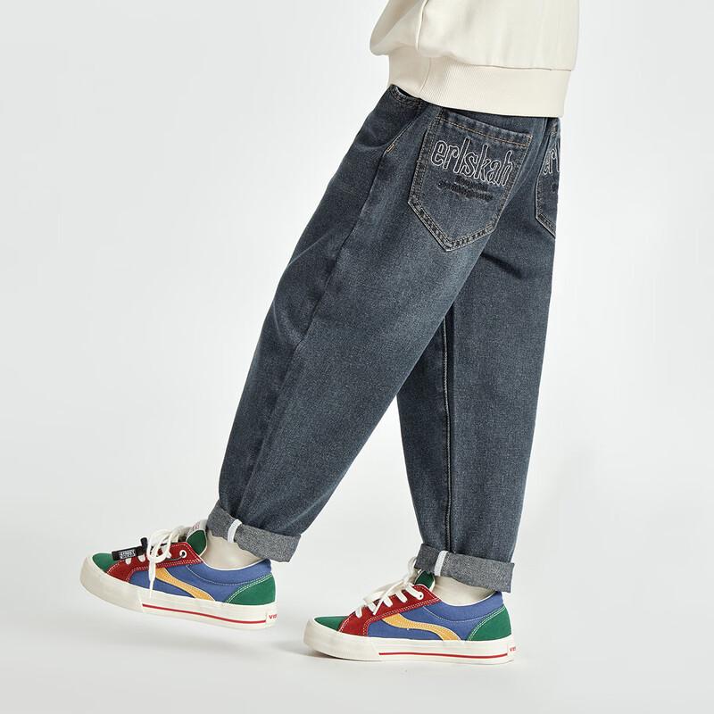 Boys Washed Loose-Fit Denim Jeans 110