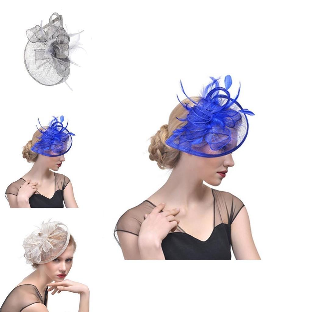 Ethereal Fairytale Silk Flower Feather Headpiece For Women