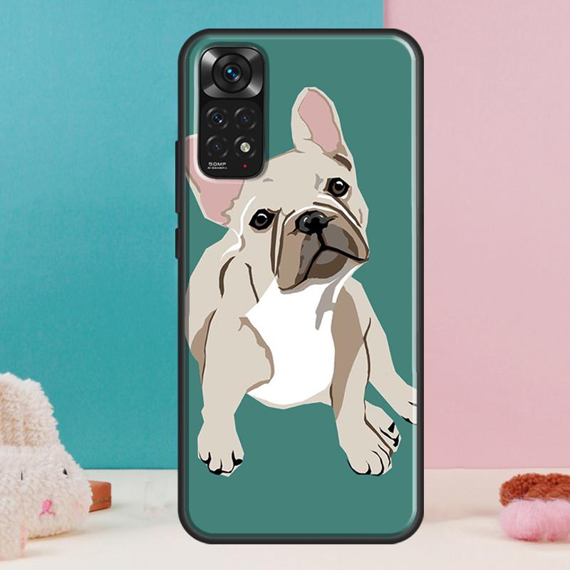 Cute French Bulldog Case For Xiaomi Redmi Note 14 13 Pro 12 11 9 10 9S 10S 11S 12S Redmi 14C 13C 10C 12C Cover