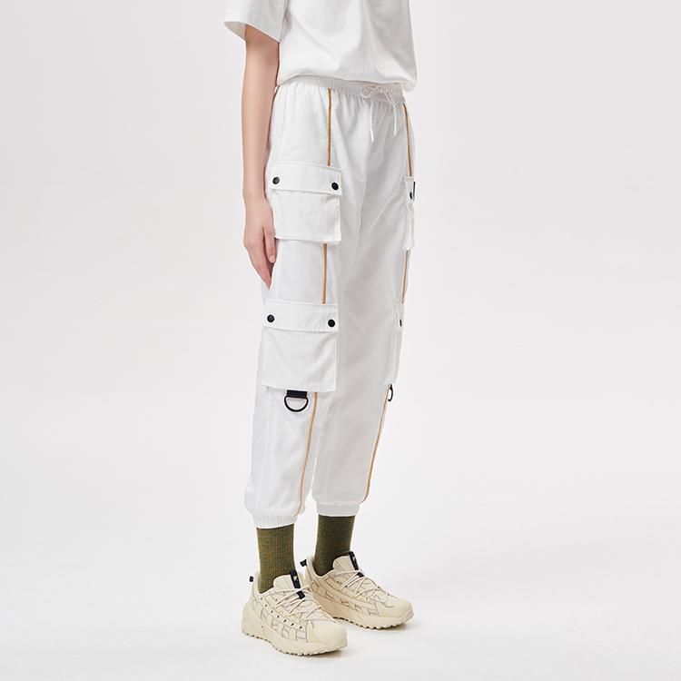Fila Fusion X White Mountaineering Collaboration Multi-Pocket Cargo Pants Women bottoms Cloud-White T11W137803F-WT