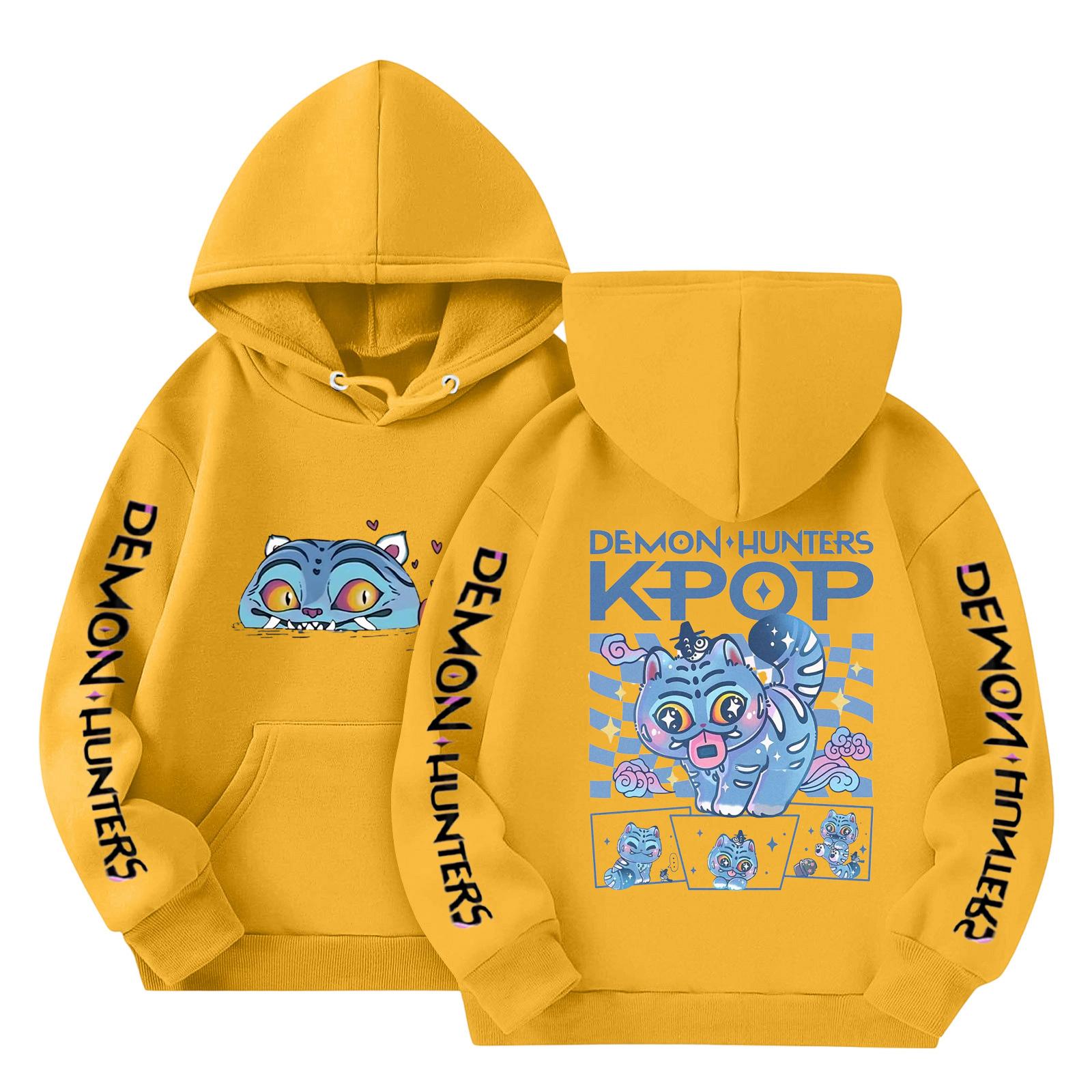 

Толстовки для девочек-подростков, толстовки с длинным рукавом, пуловер с завязками, симпатичная толстовка большого размера 120 жёлтый