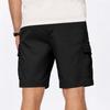 Men's Summer Solid Color Casual Multi-Pocket Sport Cargo Shorts