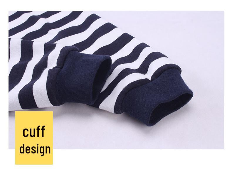 Pure Cotton Flannel Autumn/Winter Girls' Round Neck Underwear Set