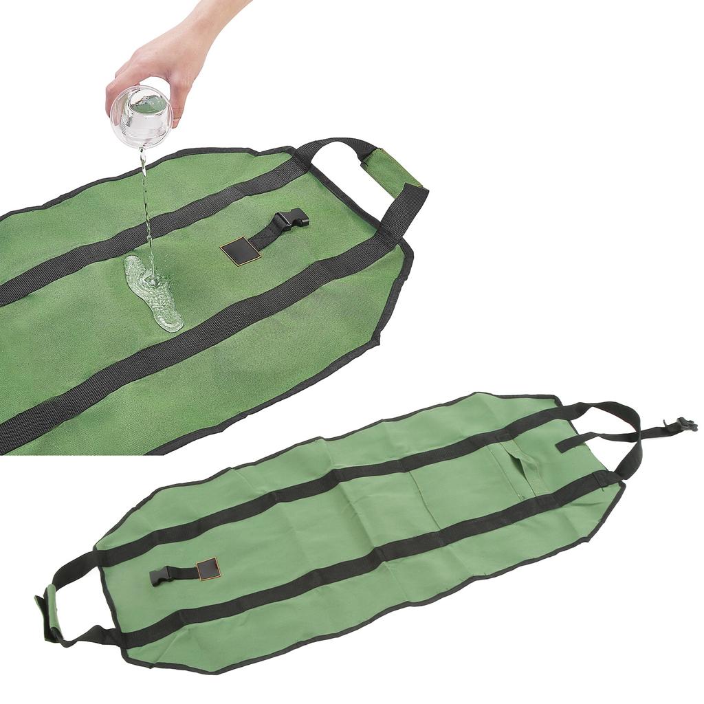 Firewood Bag Carrier Multifunction Durable Portable Large Capacity Canvas Firewood Holder Green