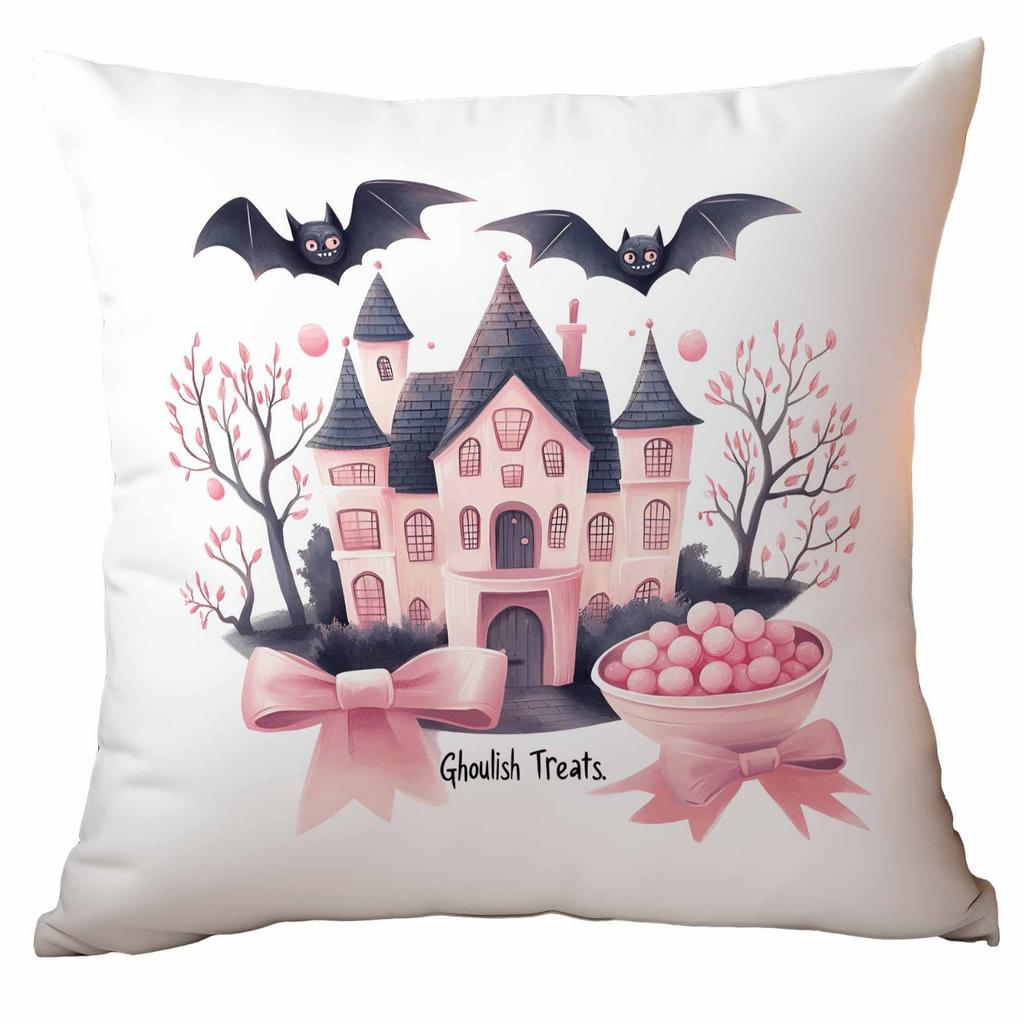 New Pink Halloween Pillow Cover Festive Home Cushion Pillow Cover Ornament Premium Durable Quality Useful Practical