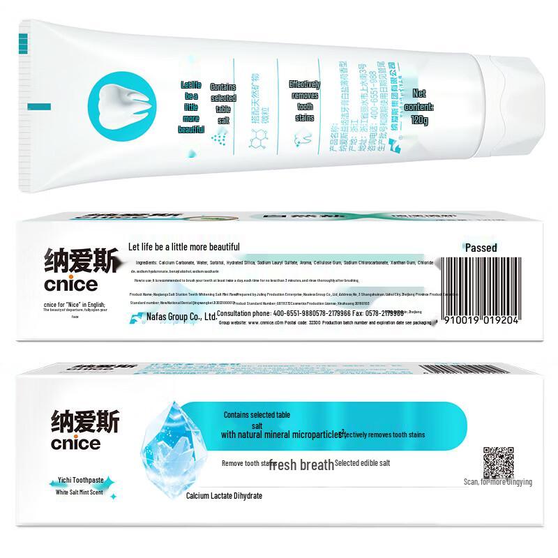 Nice White Salt Mint Toothpaste