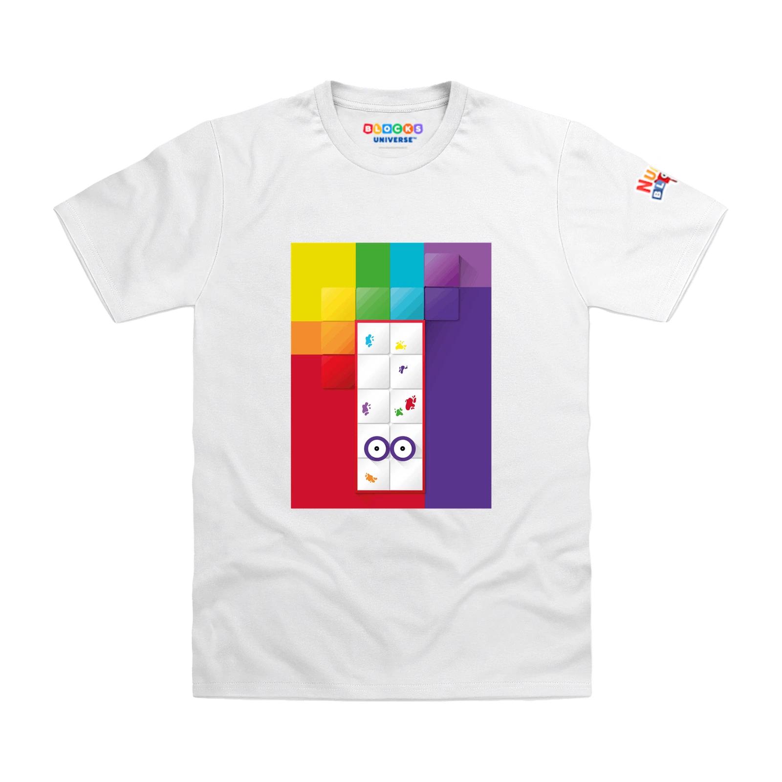 

Officially Licensed Numberblocks Seventeen Blocks Kids T-Shirt 150