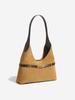 Vintage Suede Hobo Shoulder Bag - Large Capacity, Simple Design for Women