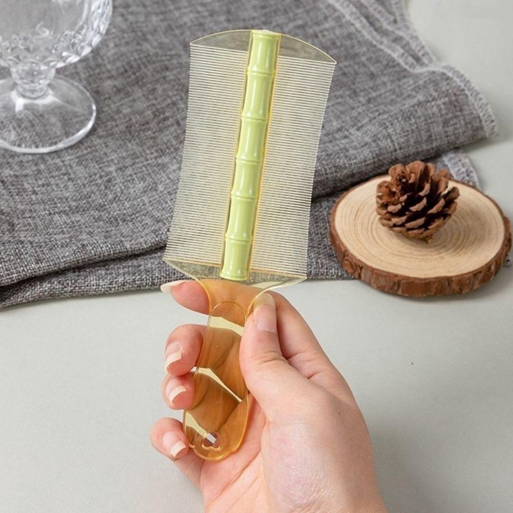 Portable Double-sided Bamboo Lice Comb Remove Dandruff Scalp Ultra-Dense Cleansing Scalp Comb Professional Smooth Massage Comb