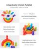 Wooden Rainbow Arch Building Blocks for Toddlers - Creative Stacking Puzzle Toy for Early Education & Parent-Child Play