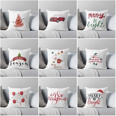 Frohe Weihnachten Dekorative Heim Kissenbezug Kissenbezüge Baum Cartoon 40x40cm 50x50 Modernes Wohnzimmer Sofa Bett 45*45 Herbst