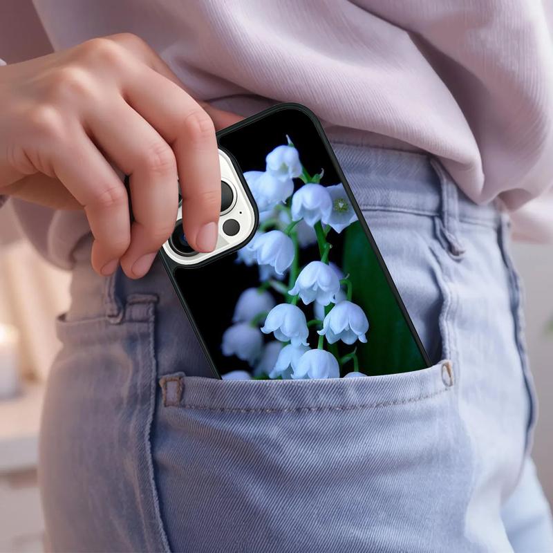 Lily of the Valley Flower Phone Case For iPhone 17 Air 15 16e 14 13 Pro Max Coque 12 11 Pro Max PLUS Cover