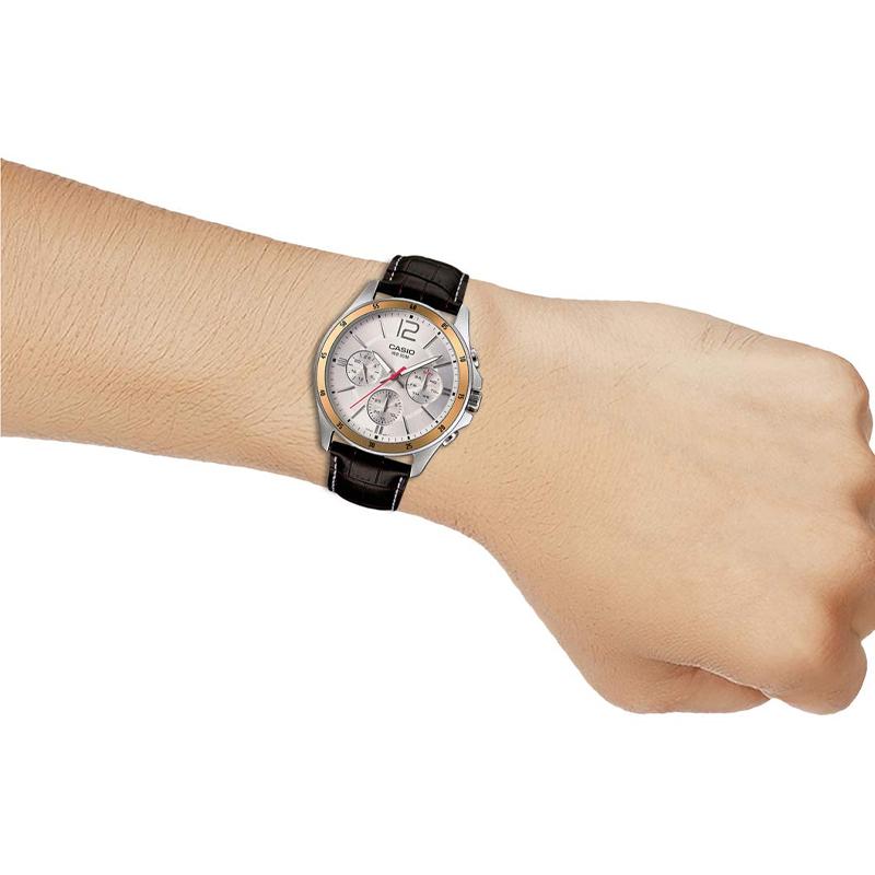 CASIO Men Standard Series Silver Watch MTP-1374L-7AV MTP-1374L-7AV