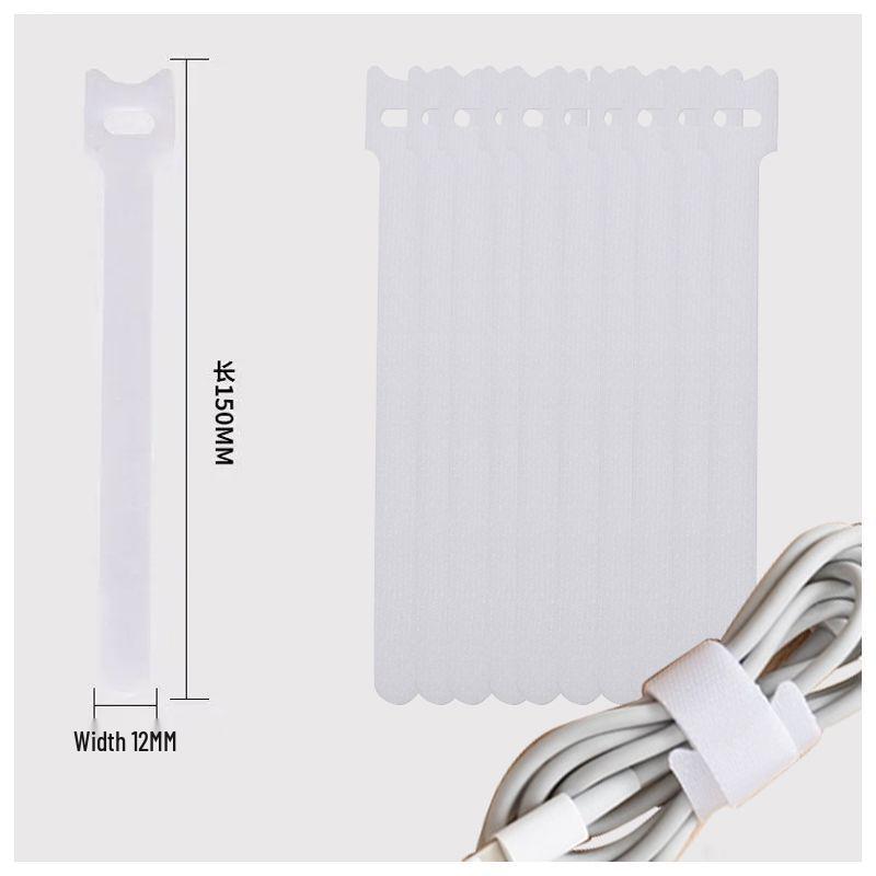 Hook & Loop Cable Ties: Organizer for Earphones, Chargers, Data Cables, and Network Cables
