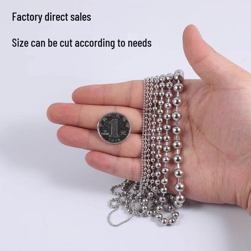 Lukun 304 Stainless Steel Ball Chain with Clasps
