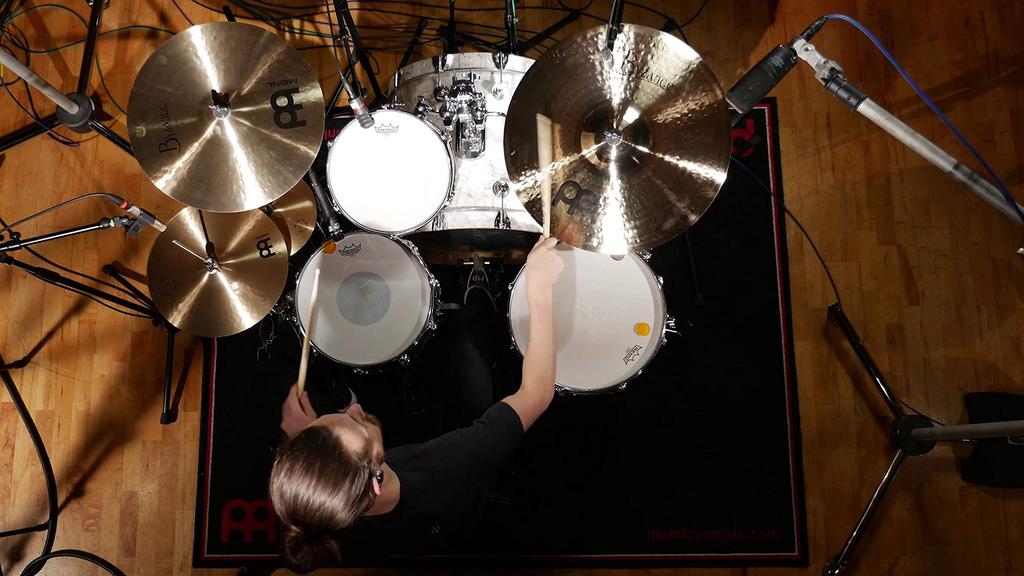MEINL Cymbals Byzance Brilliant Series Ride Cymbals Heavy Hammered Ride 22" B22HHR-B []