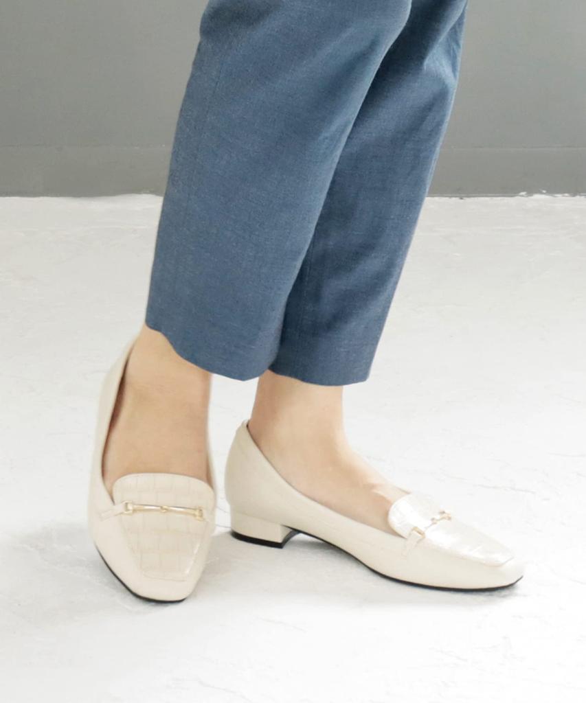 Masyugirl Mocassins Taille Large 4E avec Mors Escarpins pour Femmes Ivoire [Sest] 26.5cm mg1023-4e-IV-265