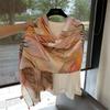 Summer Silk Scarf Shawl Sun Protection Dual-Purpose Yarn Scarf Scarf Spring And Autumn Ethnic Style Versatile Decorative Cotton And Linen Scarf