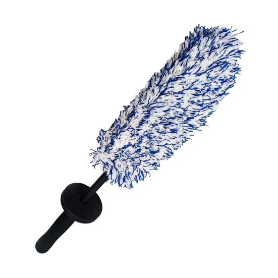 Tire Cleaning Brush Wheel Cleaning Tool 42cm Microfiber Car Wheel Brush Soft Synthetic Fiber Rim And Tire Cleaner Multi-Functional Car Wash Brush