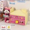Aesthetic Multifunctional Divided Drawer Desktop Pen Holder Storage Organizer For Girls