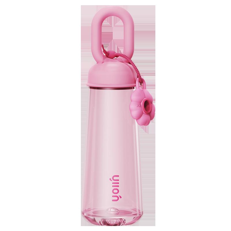 

Creative Petal Portable Universal Outdoor High Appearance Level Women s Plastic Water Cup Large Capacity Student Hand-held Cup 500ml