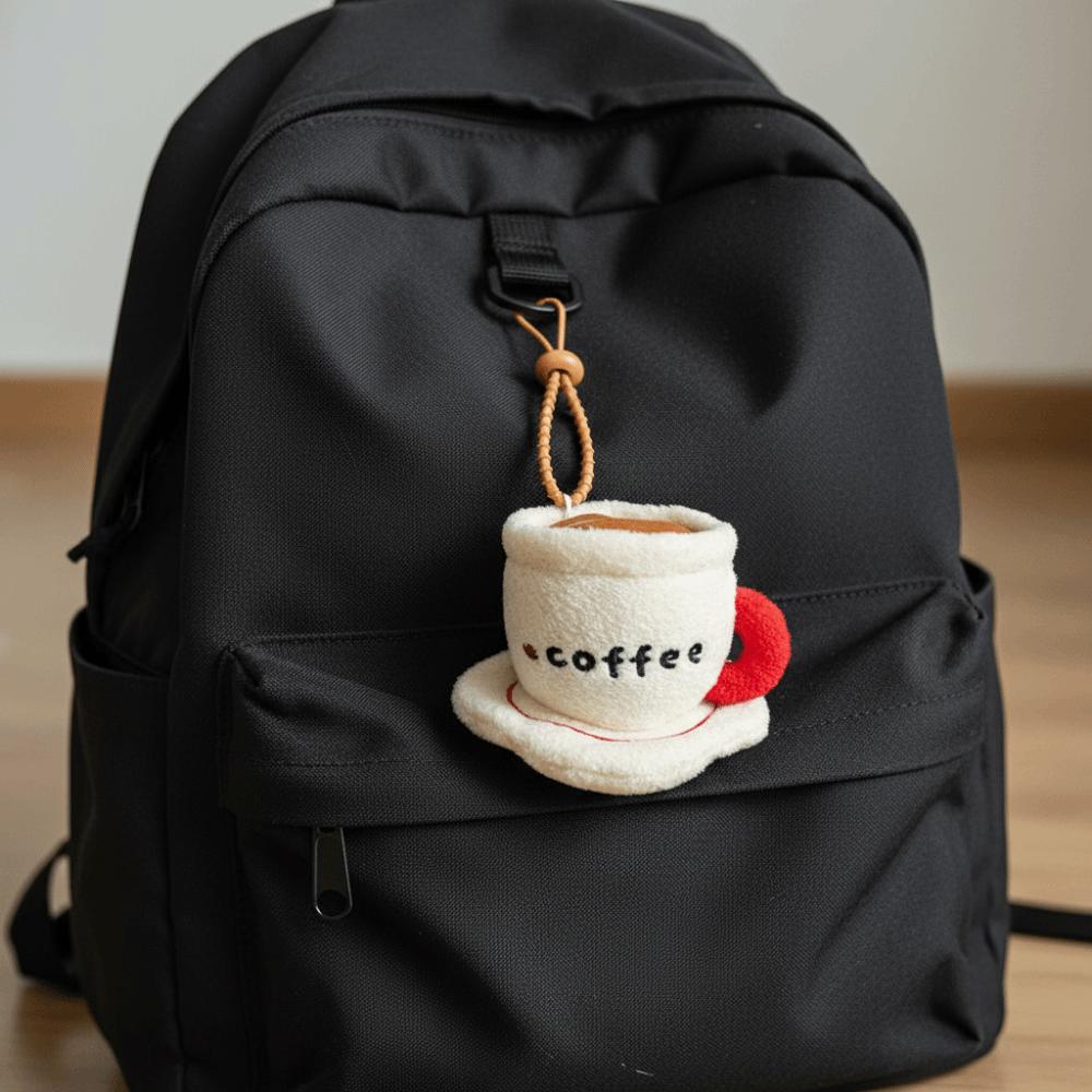 Afternoon Tea Series Coffee Cup Plush Pendant Plush Doll Hanging Backpack Hanging
