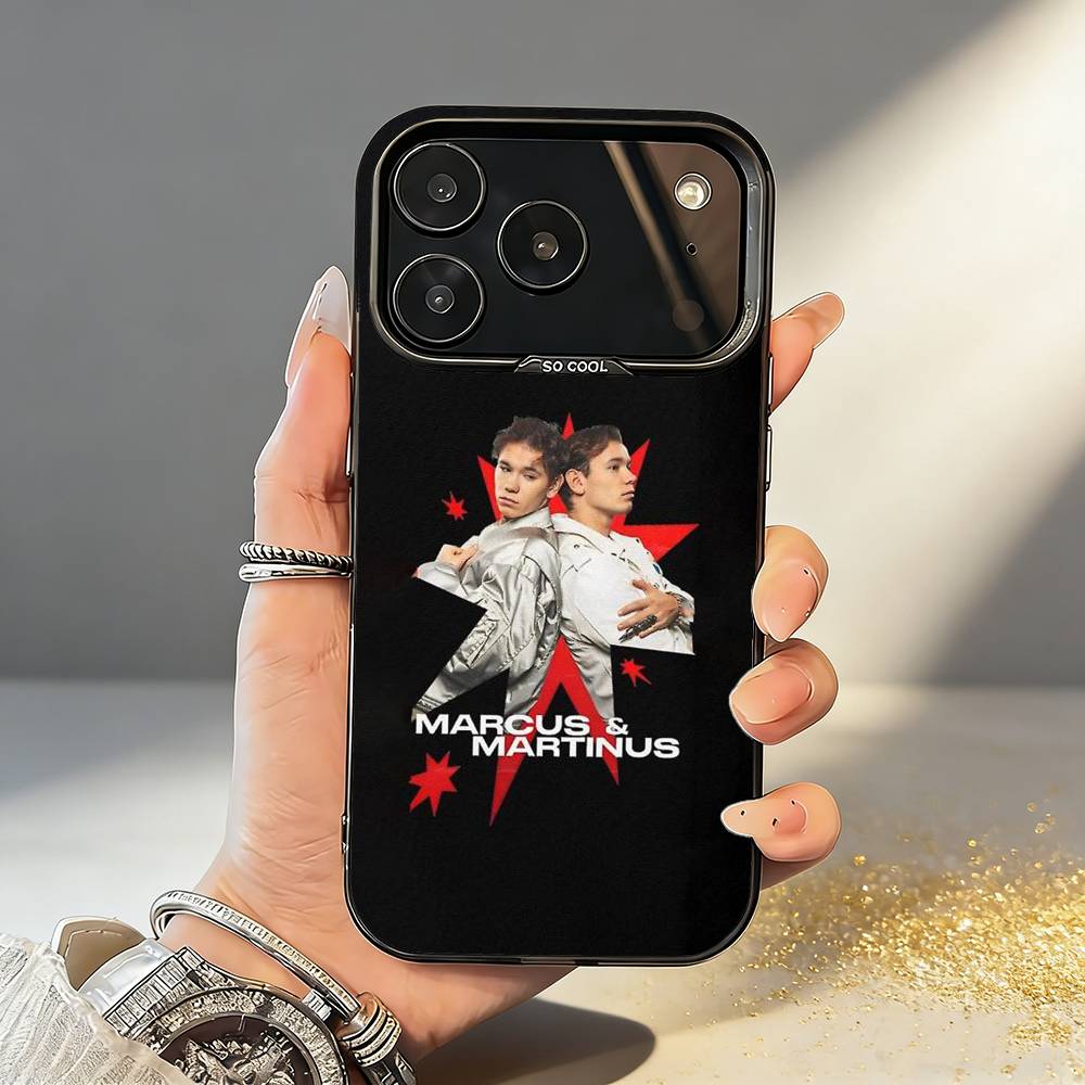 M-Marcus M-Martinus Air Phone Case For iPhone17,16,15,14,13,12,11,Pro,MAX White Matte Shockproof Cover