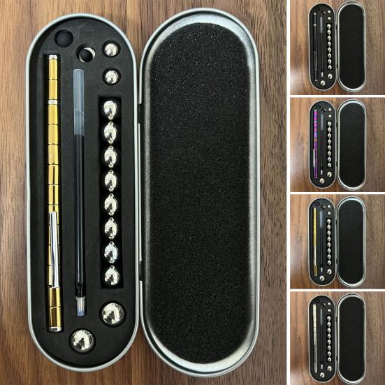 Decompression Pen Set with Magnetic Assembly Stress Relief Fidget Tool Customizable Sculptures Magnetic Construction Pen