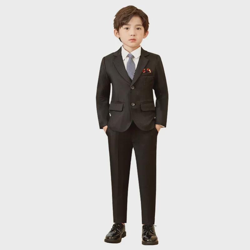 Boys' Autumn and Winter Formal Suit for Weddings and Events – Children's Dress Coat Set