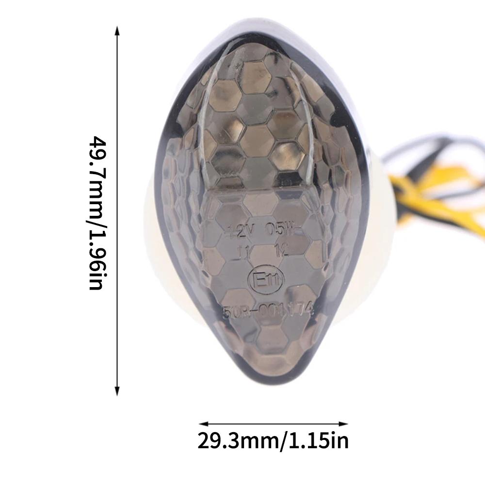 2Pcs 12V Motorcycle Led Turn Signal Indicator Light Lamp Bulb Blinker Flashers For CBR 600RR CBR1000RR 2004-2007 CBR900 CBR919