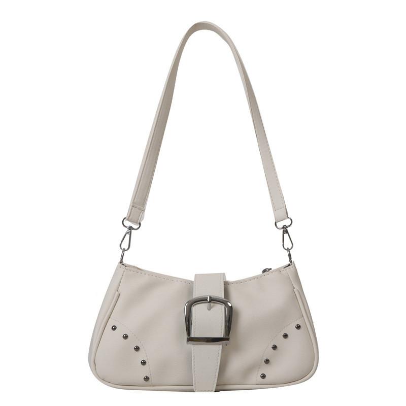 

Chic And Versatile Canvas Handbag For Women In Retro Blue With Soft Structure Perfect For Daily Use White