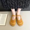 Fashion Single Shoes 2025 Spring and Autumn New Soft Sole Slip-on Slip-on Shoes Color Block Flat Sole Women