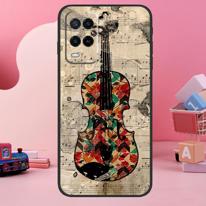 

Music Violin Case For Oppo A78 A38 A18 A98 A58 A60 A80 A40 A96 A76 A16 A94 A74 A54 A15 A17 A57 A77 A5 Pro OPPO A17