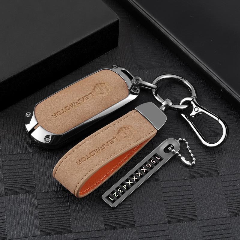 2023 Applicable Key Case for Leapmotor C11 Model 23/525 Version with C01 Shell T03 Men's Car Simple Rope Buckle