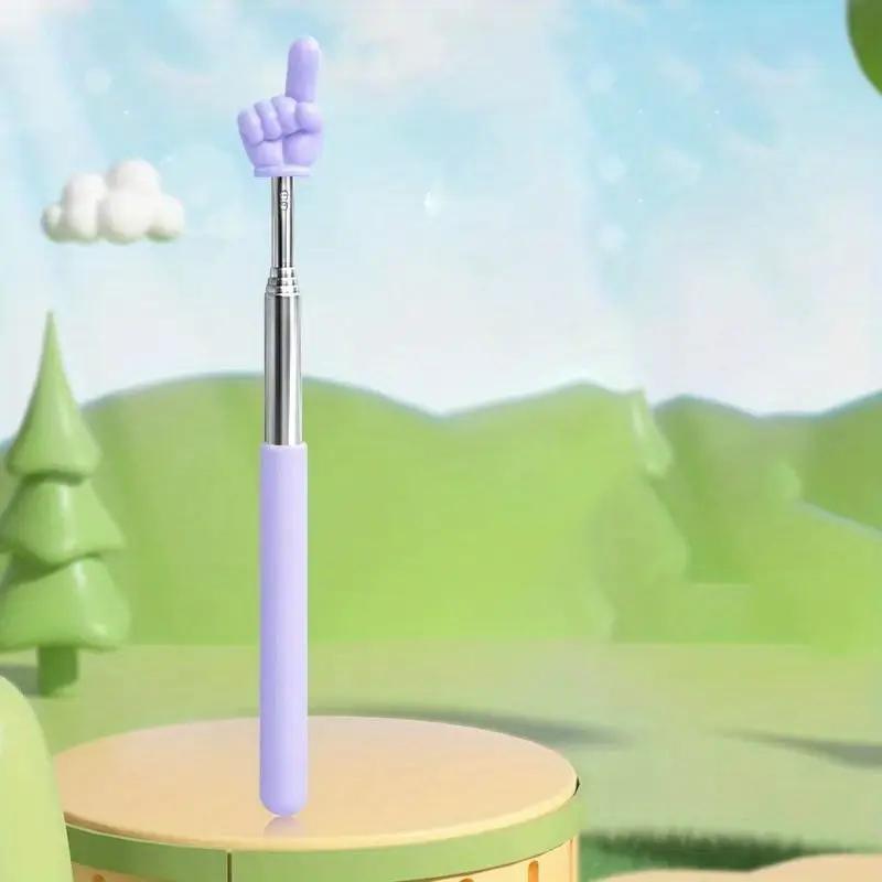 Telescopic Reading Finger Stick Whip Command Stick Click To Read Teaching Aids Teachers Classroom Tool Pointer Finger Stick