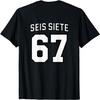 SEIS Siete 67 Maillot de Football Espagnol Design Numéro T-shirt