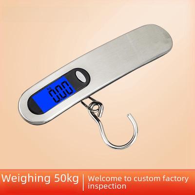 Compact Handheld Luggage Scale - 50kg Capacity, Portable Electronic Weight Hook.