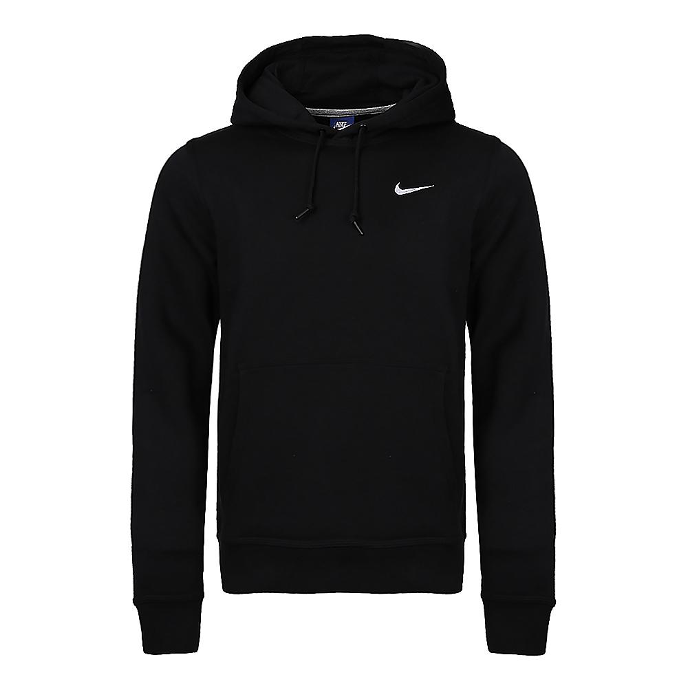 Nike Logo Brodert Hettegenser med Snøring Treningsfleece Bukser med Rett Ben Uformell Sportsdrakt Menn genser, bukser Svart 916271-010+716831-010