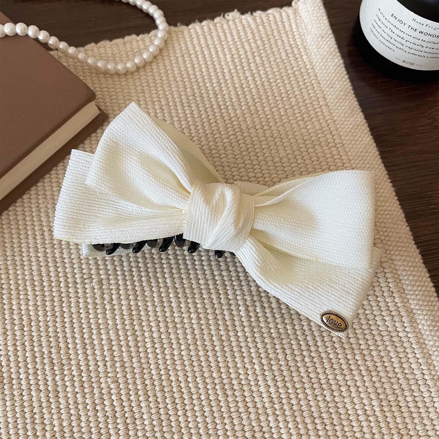 

2025 Korean Sweet Bow Banana Clip Elegant Updo Hair Claw for Women with Non-Slip Grip Claw Clip for Thick Hair Cute Headwear