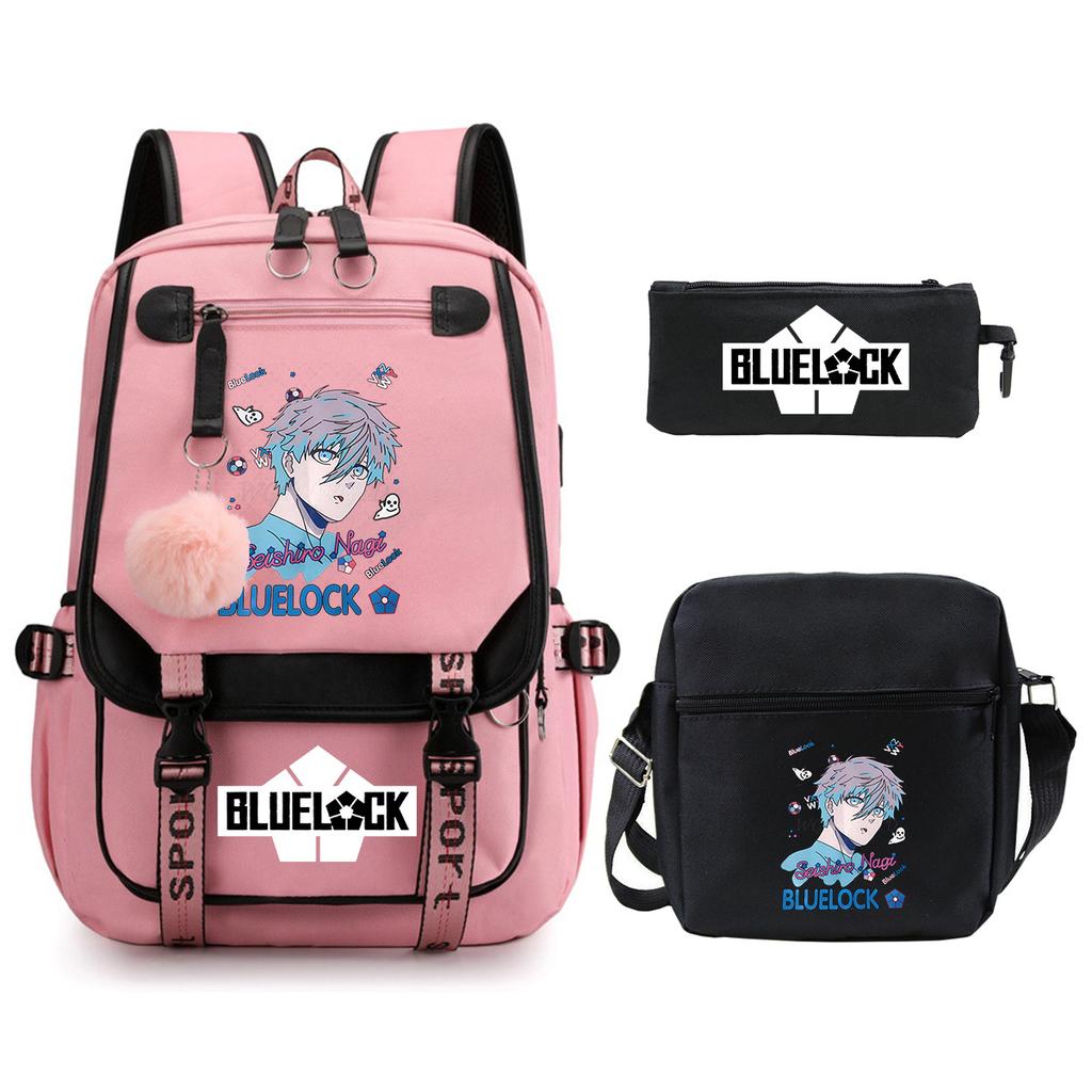 Peripheral Printing Children'S Backpack Set Leisure Student Schoolbag Pencil Bag Shoulder Bag