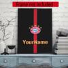 Fc Bayern Mnchen Customize Your Name Diamond Painting Round Diamond Diy Frameless Holiday Artwork Suitable For Home Office Wall Decoration