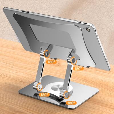 Tablet-Halter Ständer 360 Grad drehbar Tragbar Faltbar Schreibtischhalterung Halterung für Tablet Laptop Schreibtischhalter